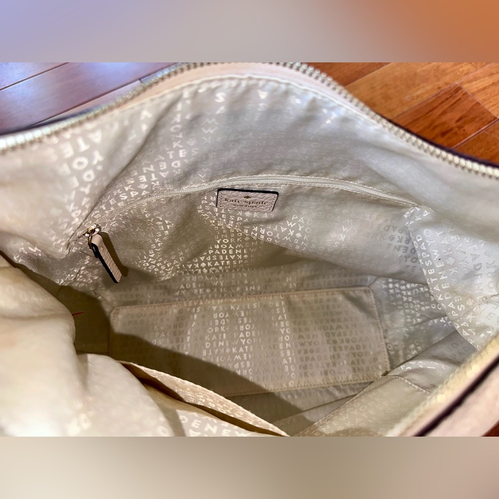 LOW START Kate Spade Two-Tone Pebbled Leather Hobo Bag. Great condition! - Picture 15 of 15